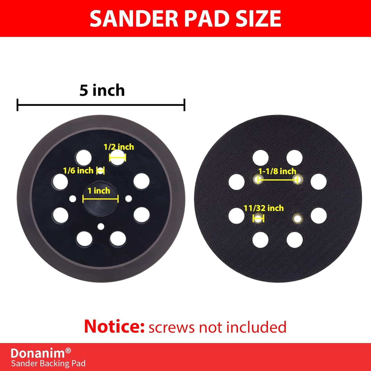 Paquete de 2 almohadillas de lijado Craftsman 5" 8 agujeros