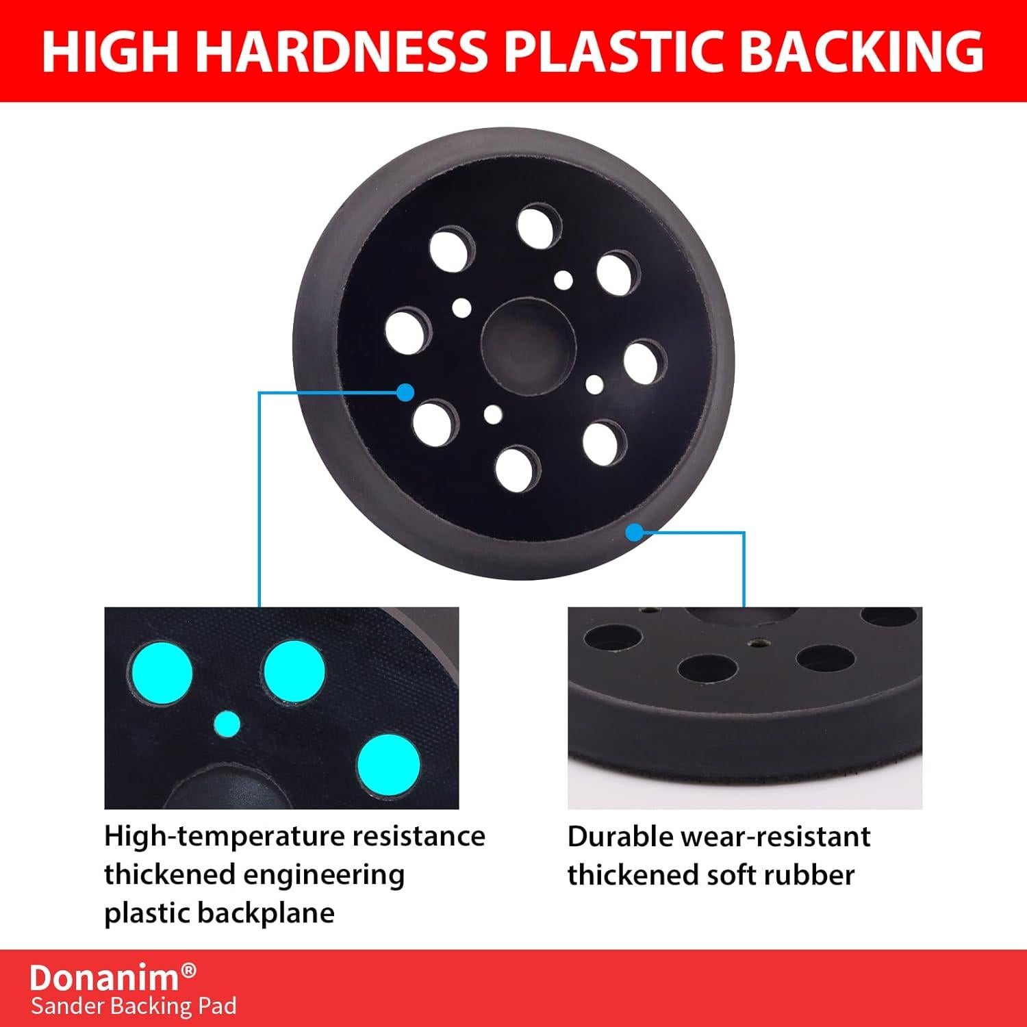 Paquete de 2 almohadillas de lijado Craftsman 5" 8 agujeros