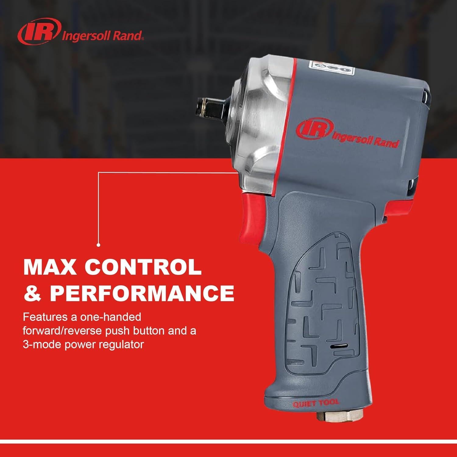 Llave de Impacto Neumática Ingersoll Rand 36QMAX 1/2" 868.1 Nm