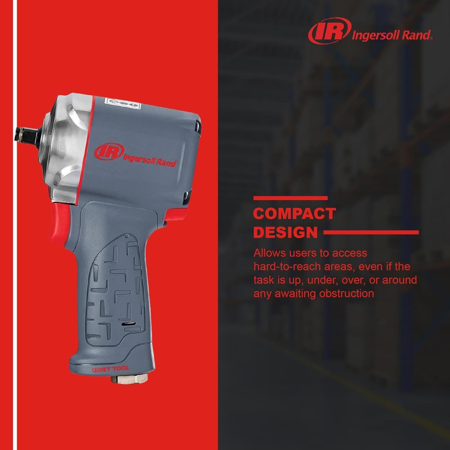 Llave de Impacto Neumática Ingersoll Rand 36QMAX 1/2" 868.1 Nm