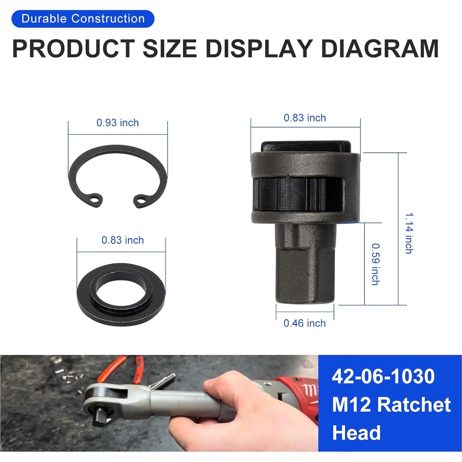 Cabezal de Carraca 3/8" Laofudech 42-06-1030 Compatible Milwaukee
