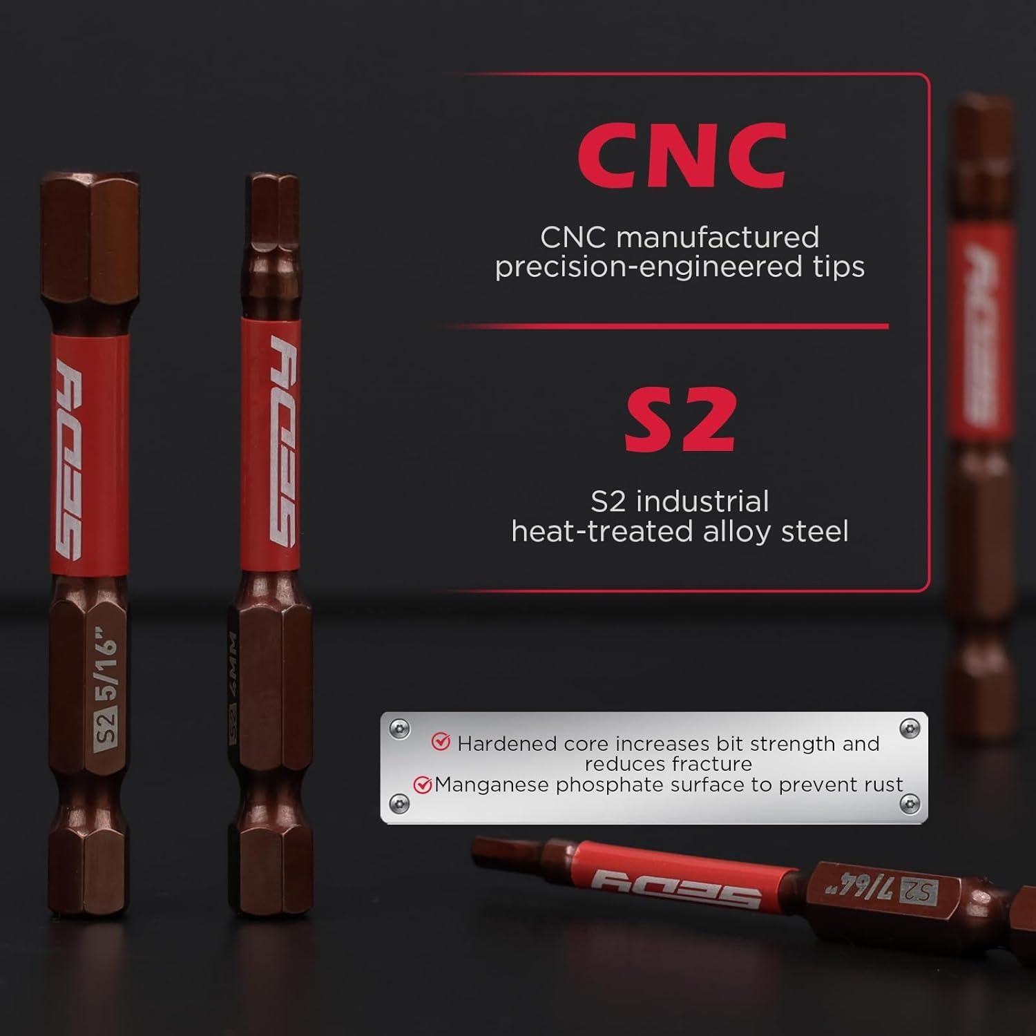 Juego de 21 Piezas de Brocas Hexagonales SEDY 1.5mm a 8mm