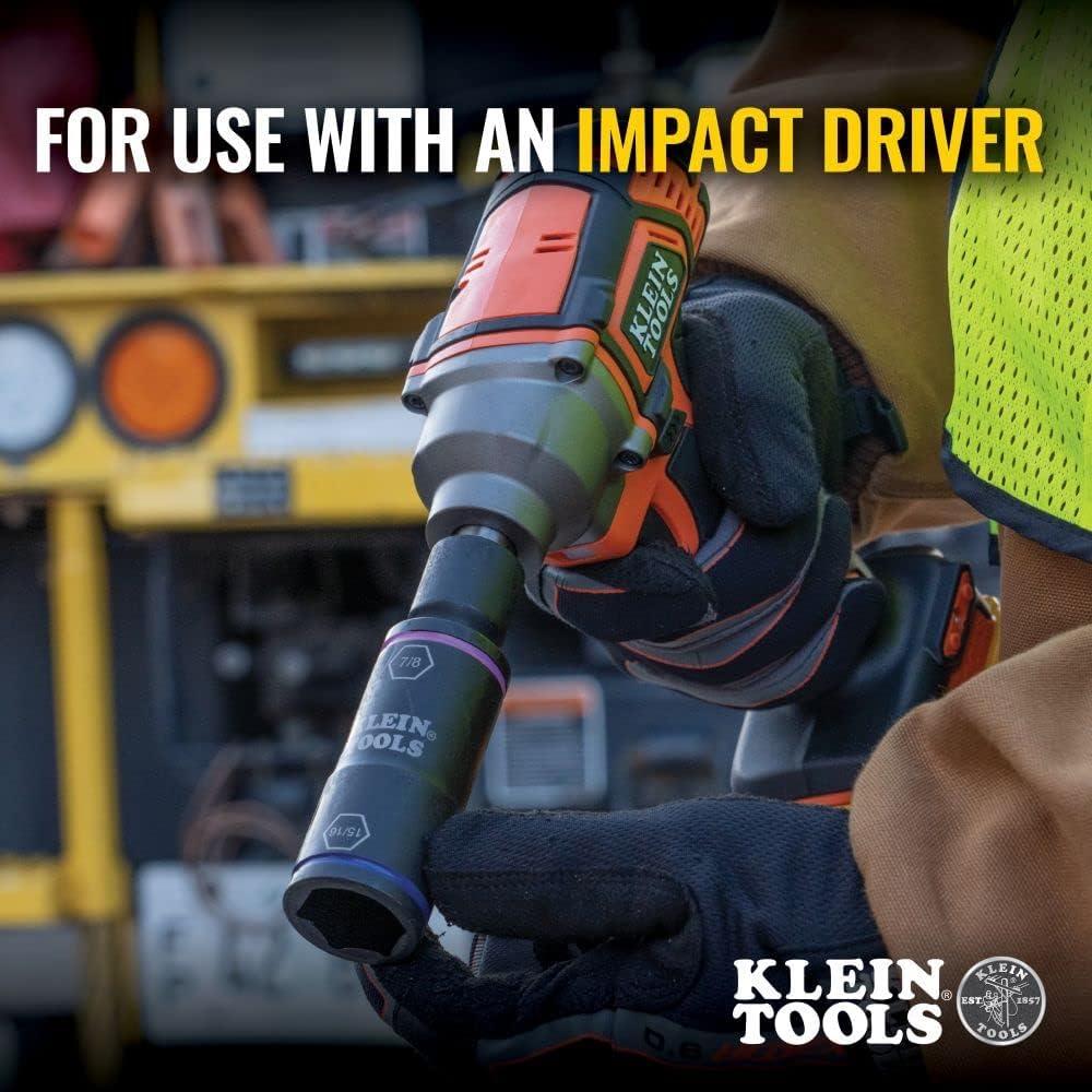 Juego de Enchufes de Impacto Klein Tools 66070, 7 Piezas