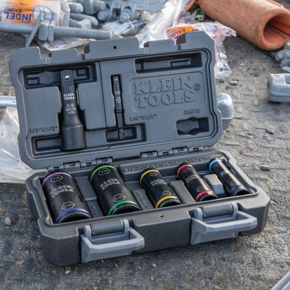 Juego de Enchufes de Impacto Klein Tools 66070, 7 Piezas