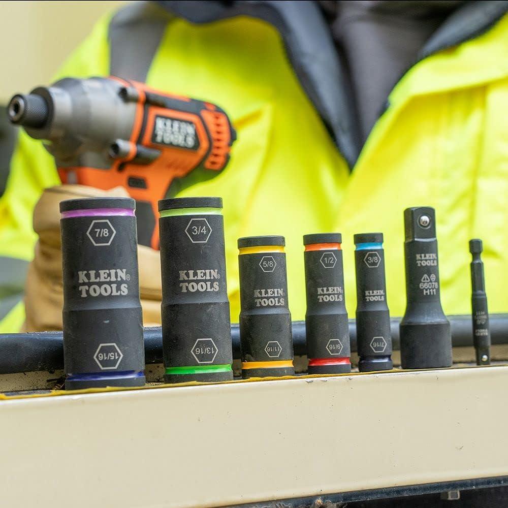 Juego de Enchufes de Impacto Klein Tools 66070, 7 Piezas