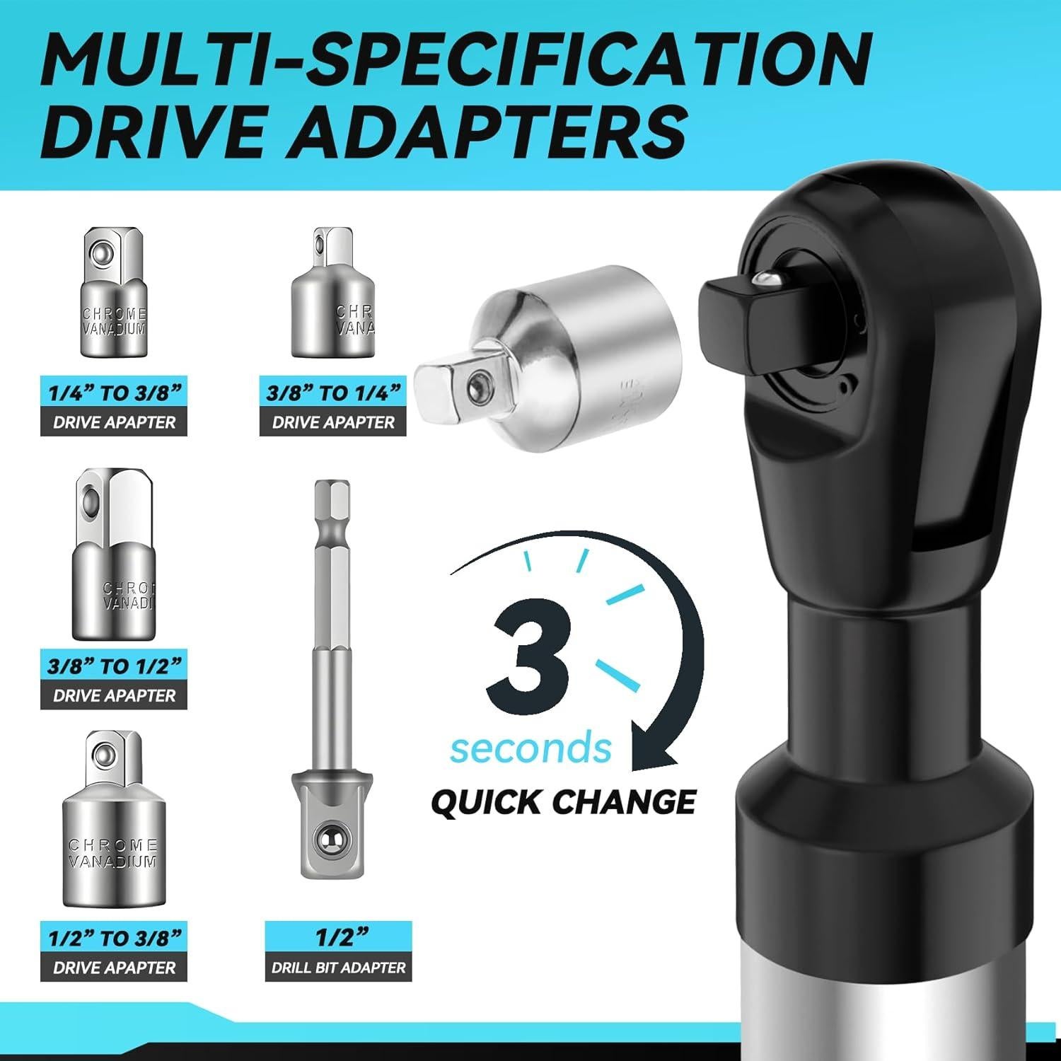 Llave de Extensión Offset SNEZHANA 1/2" para Espacios Reducidos