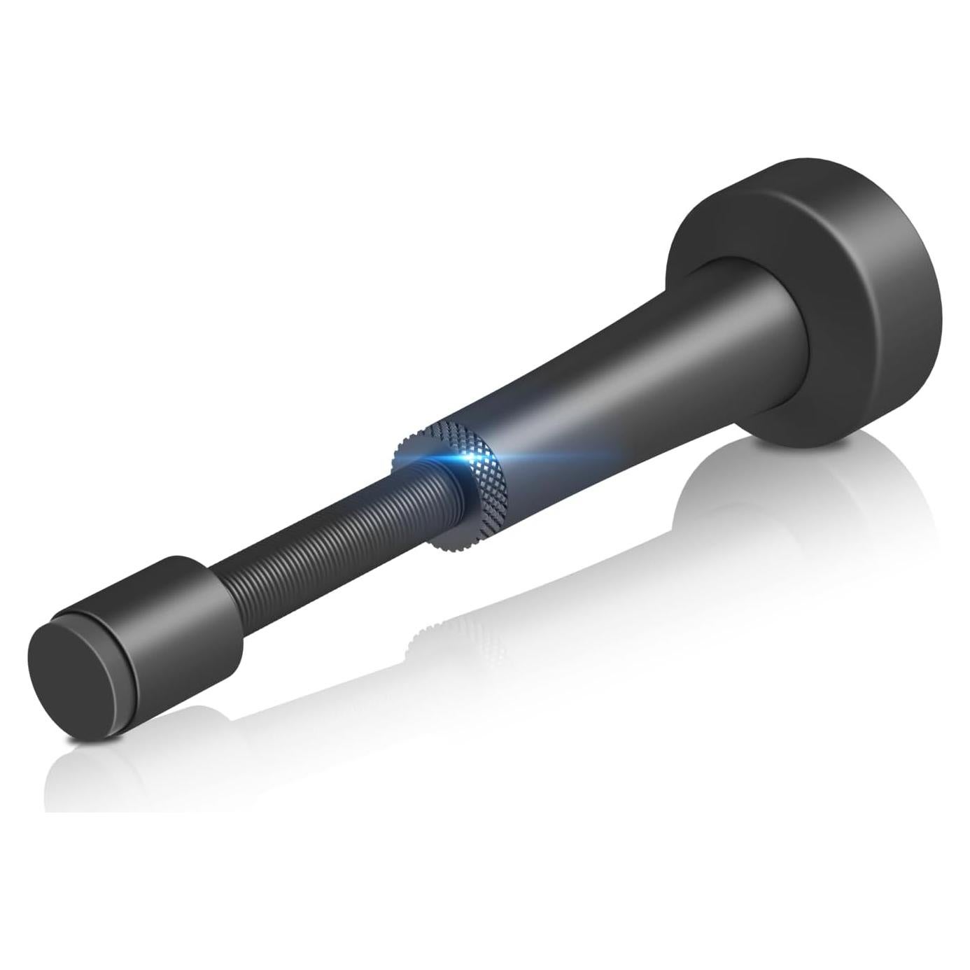 Tope de puerta ajustable Brieieziy negro mate 7.8-11.3cm