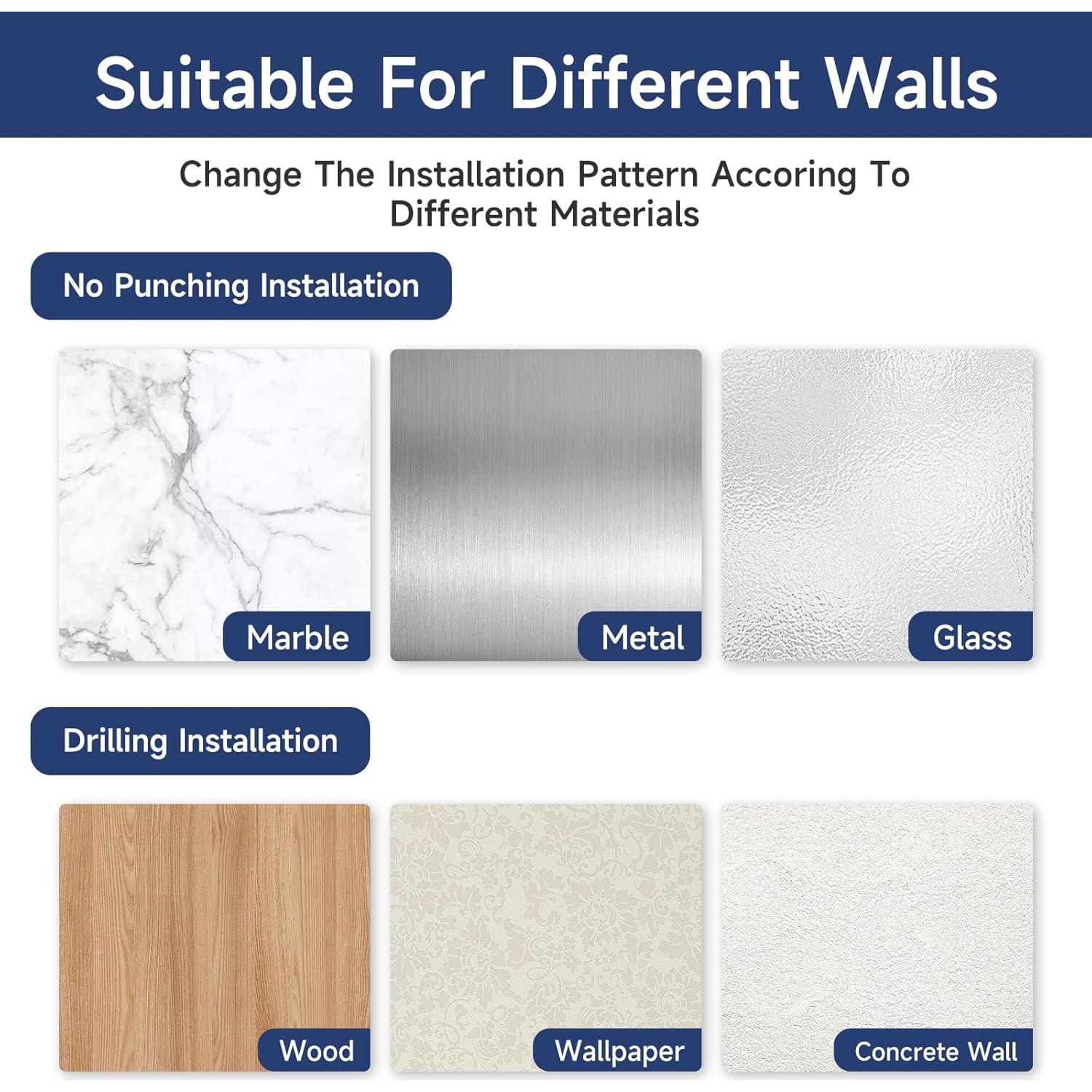 Tope de puerta ajustable Brieieziy negro mate 7.8-11.3cm