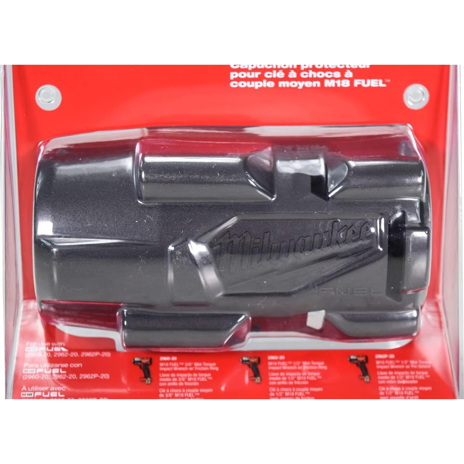 Llave de Impacto Milwaukee M18 Fuel 49-16-2960 con Protector de Goma