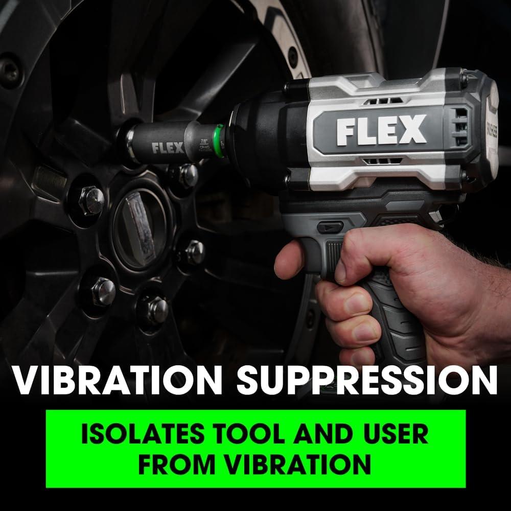 Llave de Impacto Inalámbrica FLEX 24V 1/2" 1500 Ft-Lbs con Batería 6.0Ah