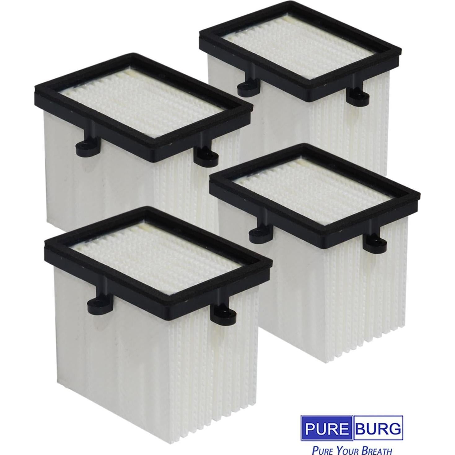 Filtros HEPA de Reemplazo PUREBURG para Lijadora Milwaukee M18 - Paquete de 4