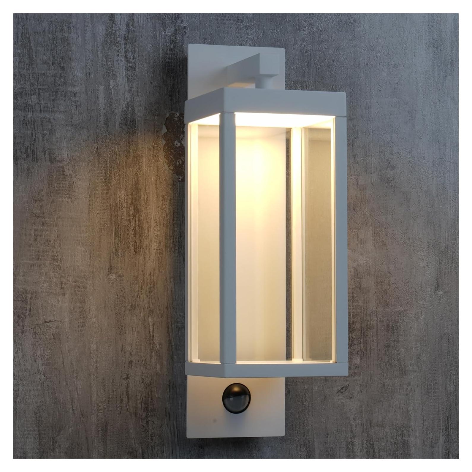 Lustrlach Aplique de Pared LED con Sensor de Movimiento 38cm IP54