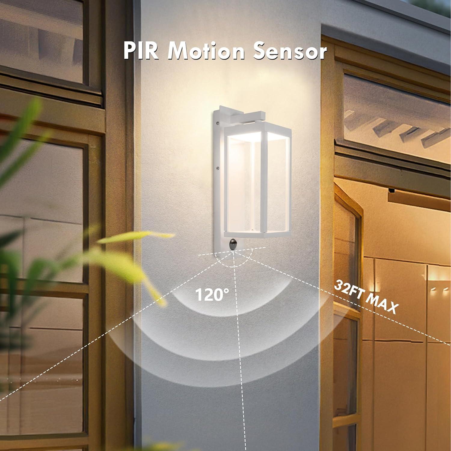 Lustrlach Aplique de Pared LED con Sensor de Movimiento 38cm IP54
