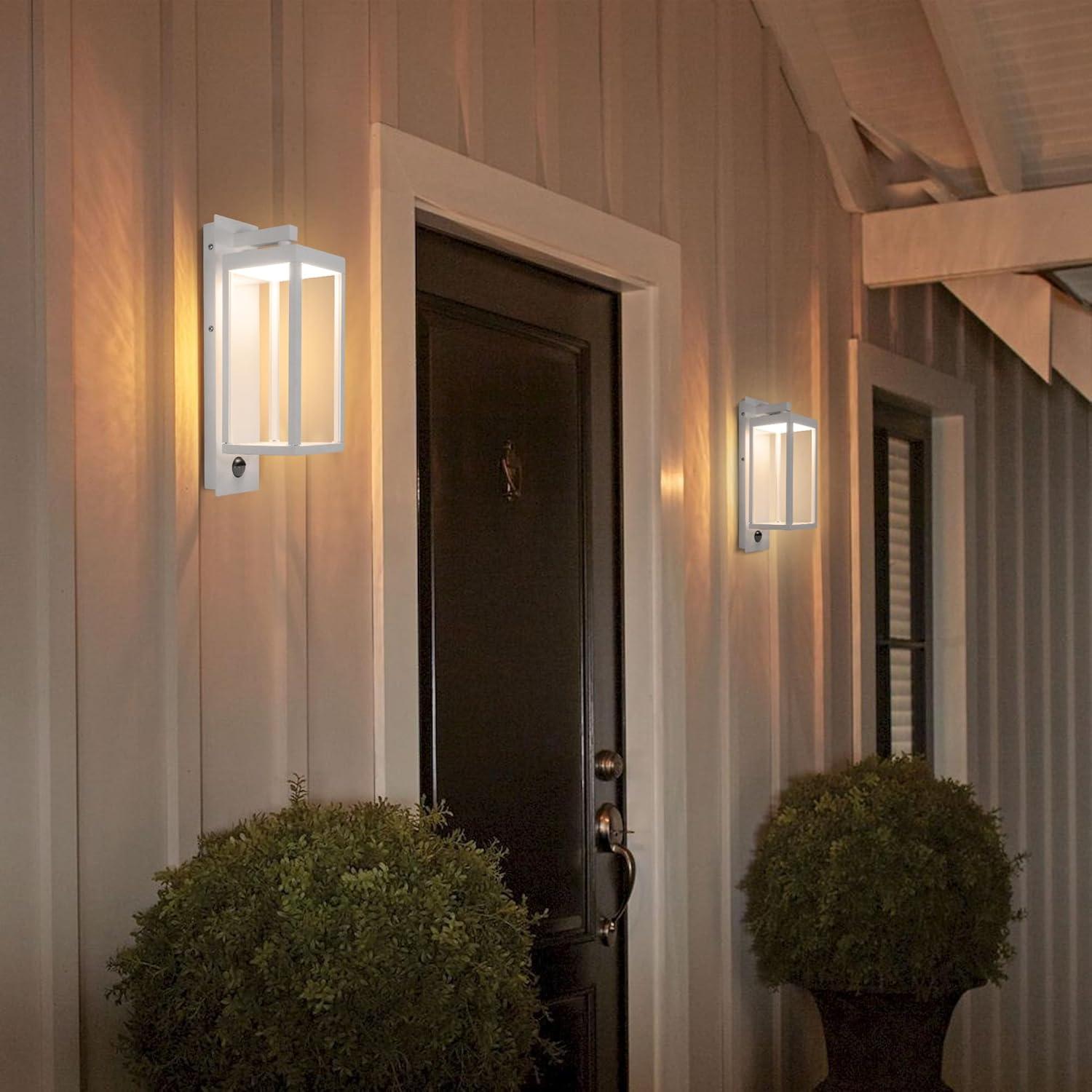 Lustrlach Aplique de Pared LED con Sensor de Movimiento 38cm IP54