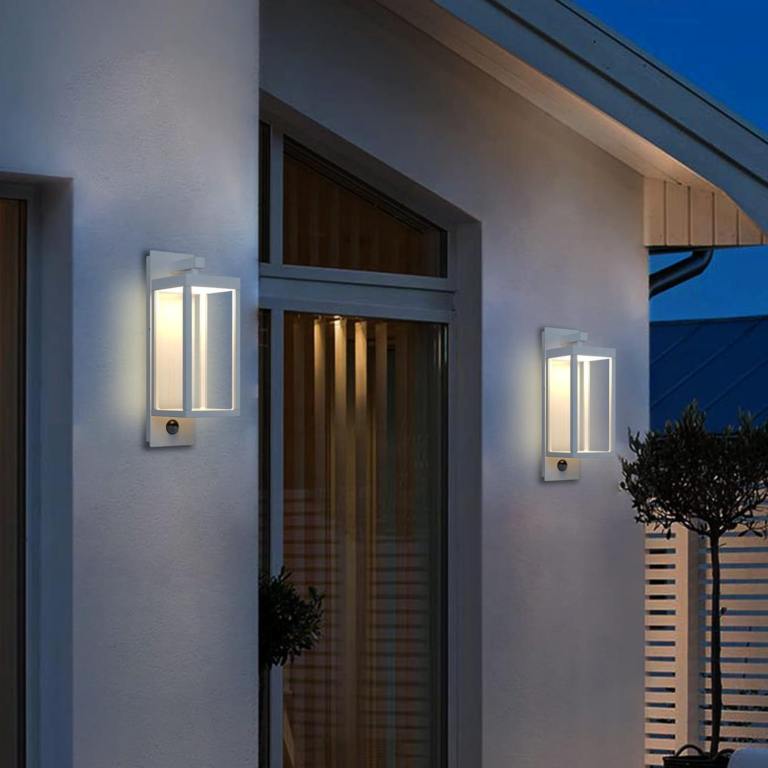 Lustrlach Aplique de Pared LED con Sensor de Movimiento 38cm IP54