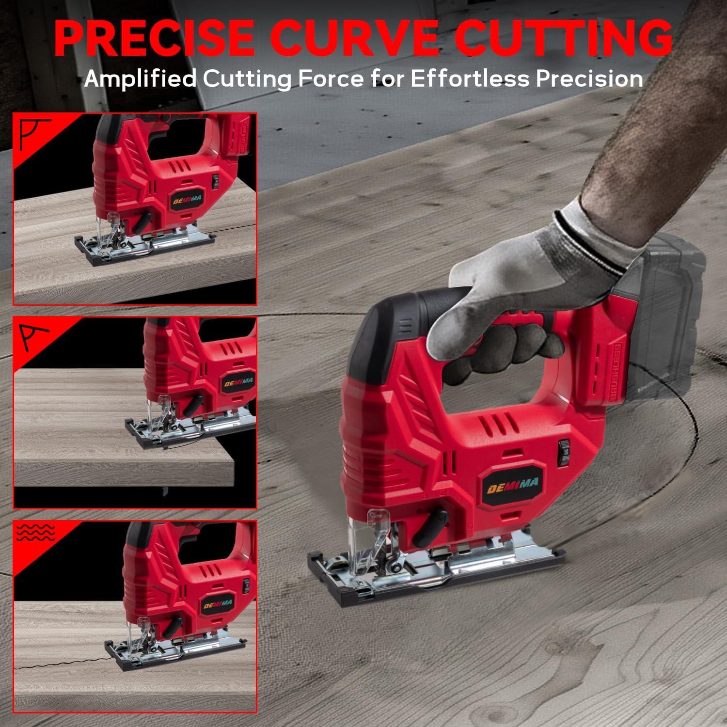 Sierra de calar inalámbrica DEMIMA JS-MI 800W 3200RPM LED