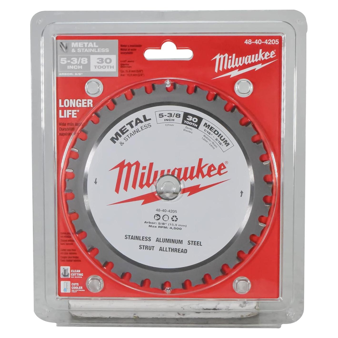 Hoja de sierra circular Milwaukee 48-40-4205 135mm 30 dientes