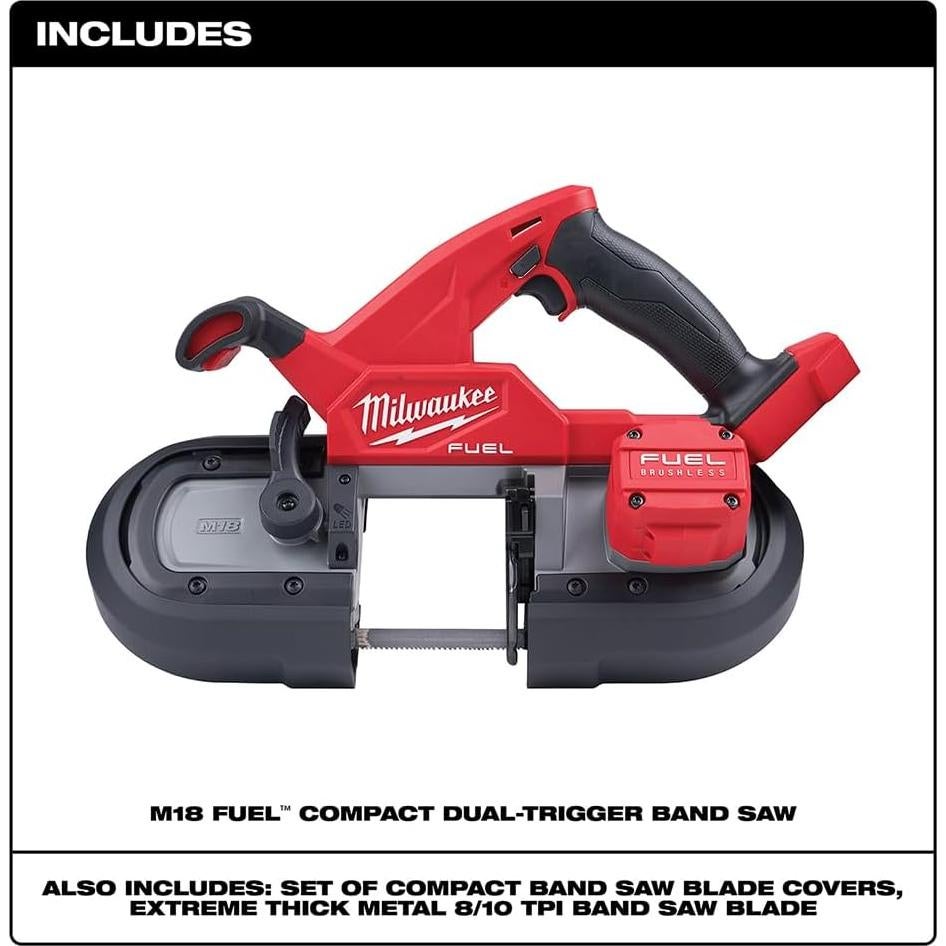 Sierra de Banda Compacta Milwaukee M18 FUEL 18V 10.16 cm