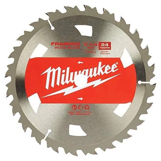 Paquete de 10 Hojas de Sierra Circular Milwaukee 48-41-0710 18.42 cm 24T
