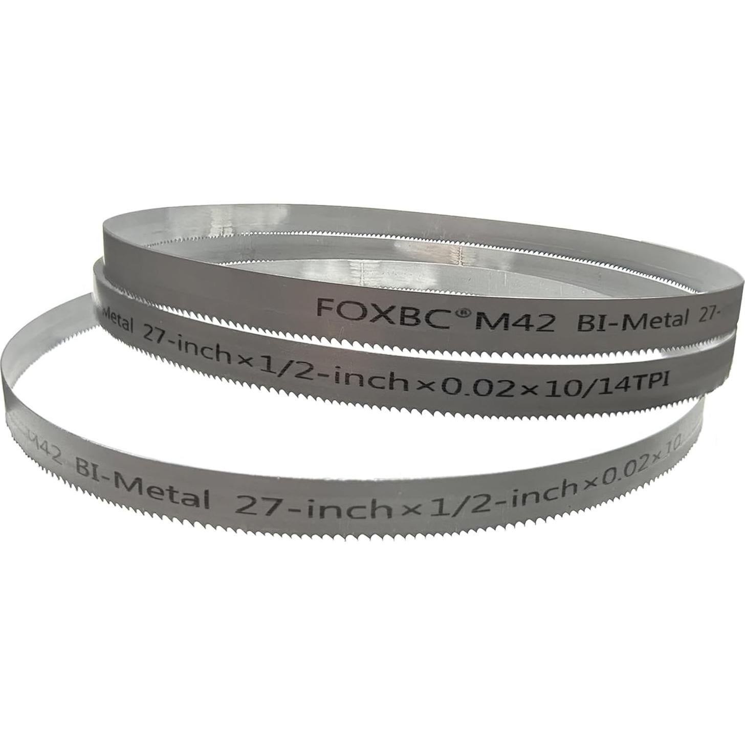 Hojas de Sierra de Cinta FOXBC 27" 10/14 TPI Paquete de 3