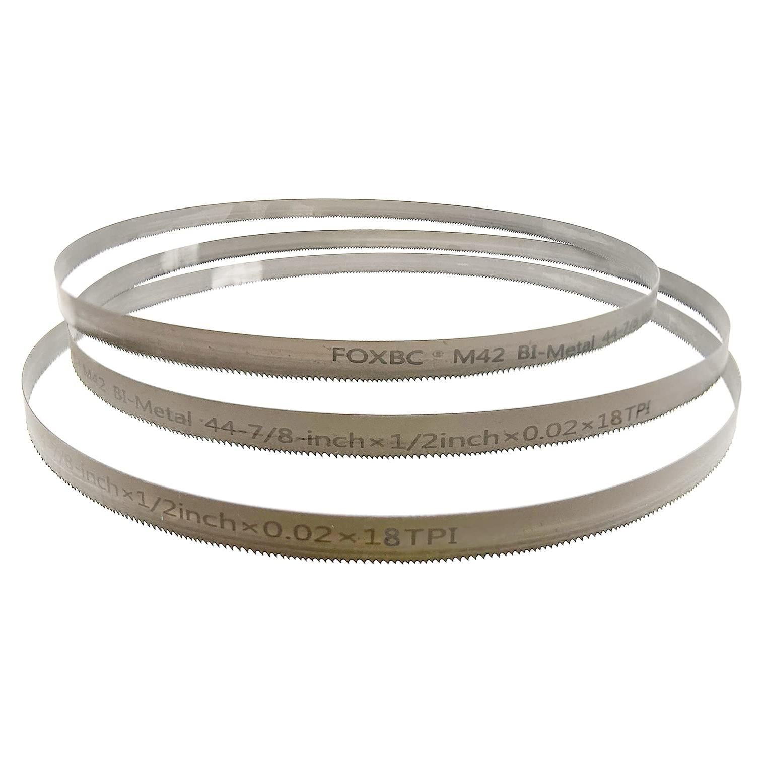Cuchillas de sierra de cinta FOXBC 114 cm 18 TPI 3-Pack