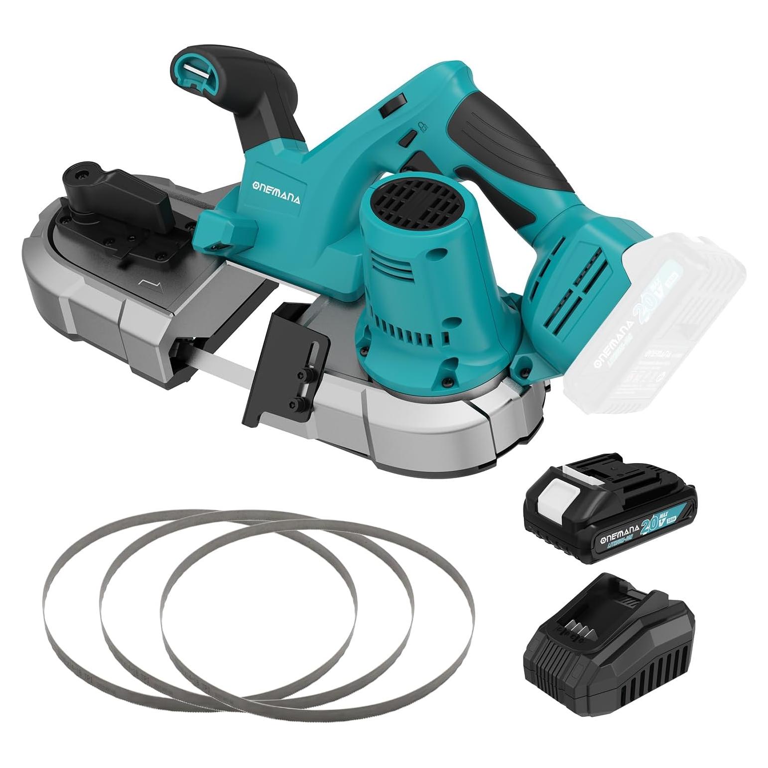 Sierra de Banda Inalámbrica ONEMANA 20V 2.5" para Metal