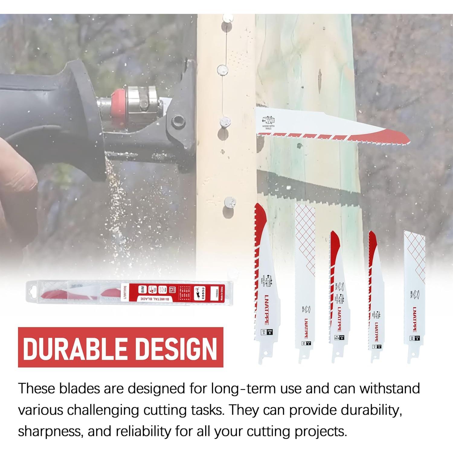 Juego de 12 Hojas de Sierra Recíproca Milwauke 49-22-1129