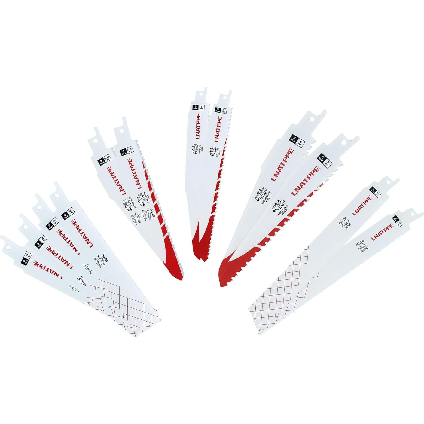 Juego de 12 Hojas de Sierra Recíproca Milwauke 49-22-1129