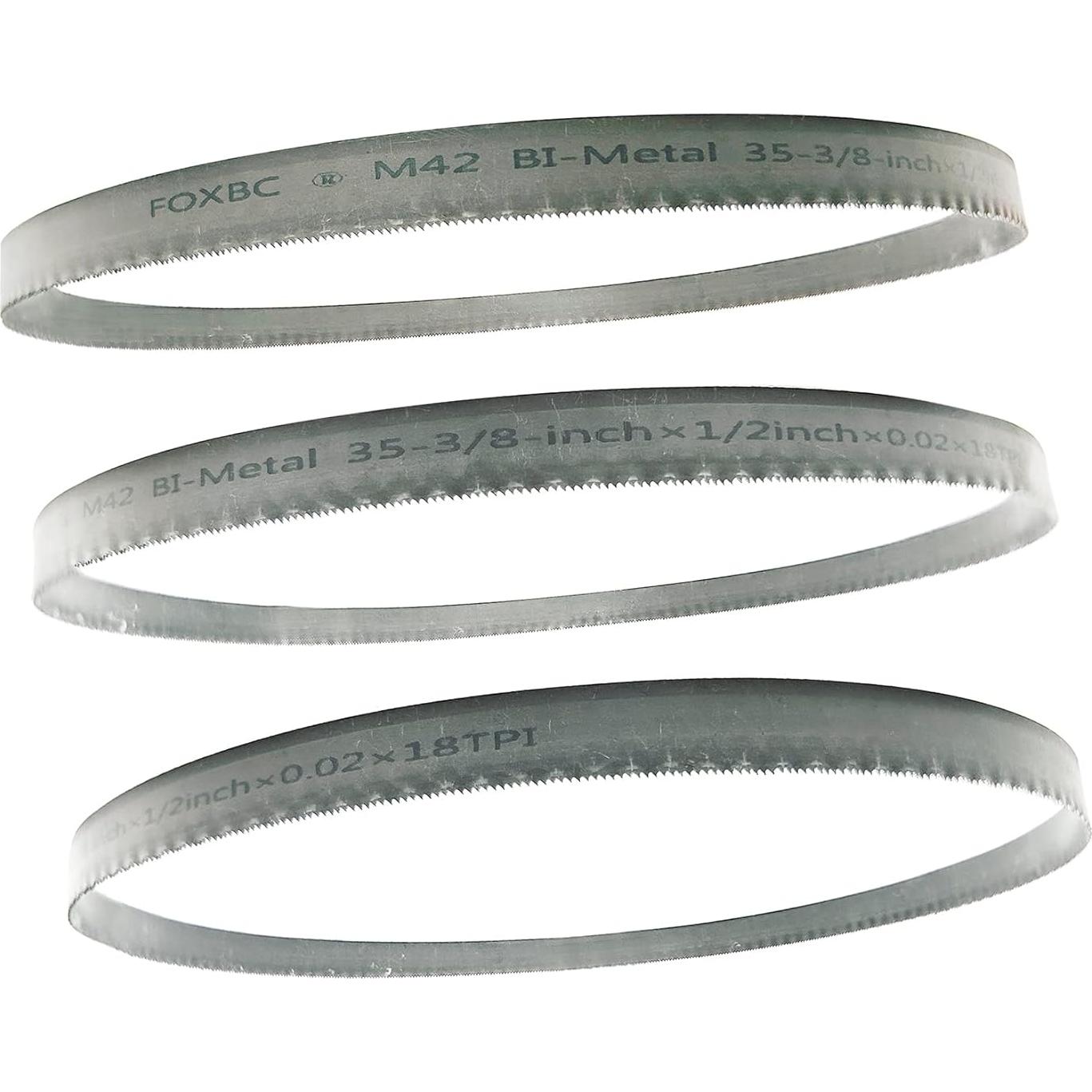 Cuchillas de Sierra de Banda FOXBC 35.38 cm 18 TPI Paquete de 3