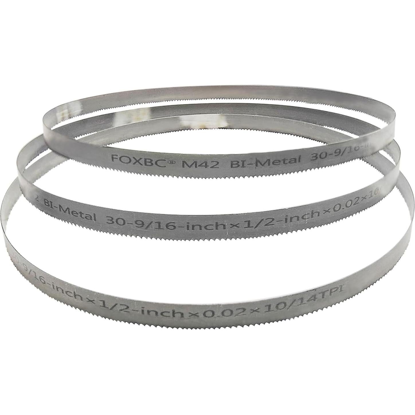 Hoja de Sierra de Cinta FOXBC 77.6 cm 10/14 TPI Paquete de 3