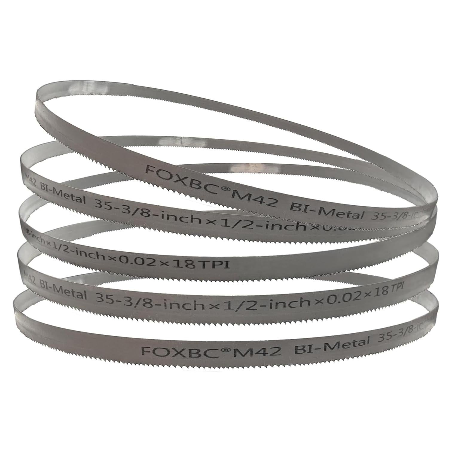 Cuchillas de Sierra de Banda FOXBC 35.8 cm 18 TPI Paquete de 5