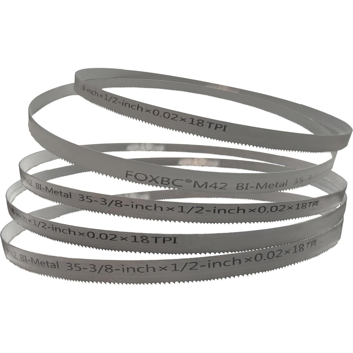 Cuchillas de Sierra de Banda FOXBC 35.8 cm 18 TPI Paquete de 5