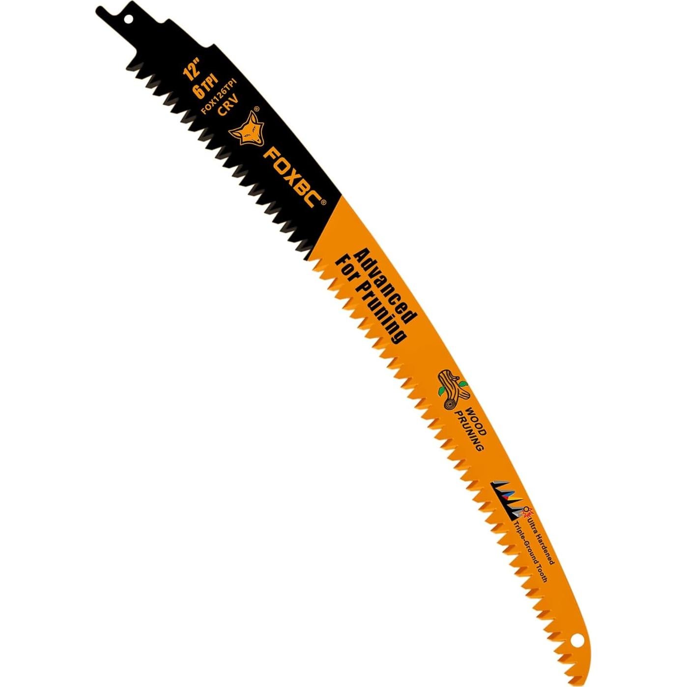 Hojas de Sierra Recíproca FOXBC 30.48 cm 6TPI - Paquete de 5