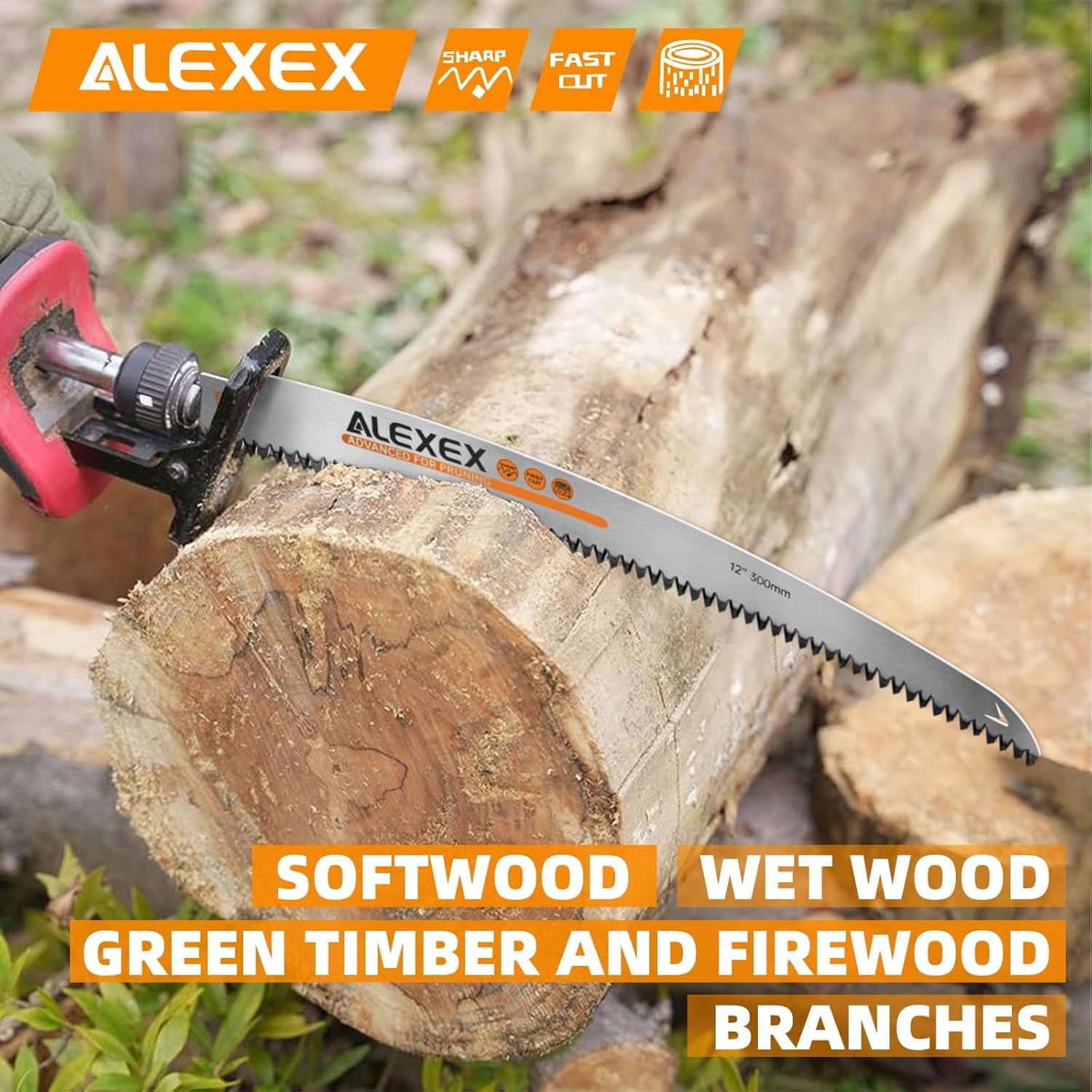 Hojas de Sierra Recíproca ALEXEX 30.48 cm 6Pcs para Madera