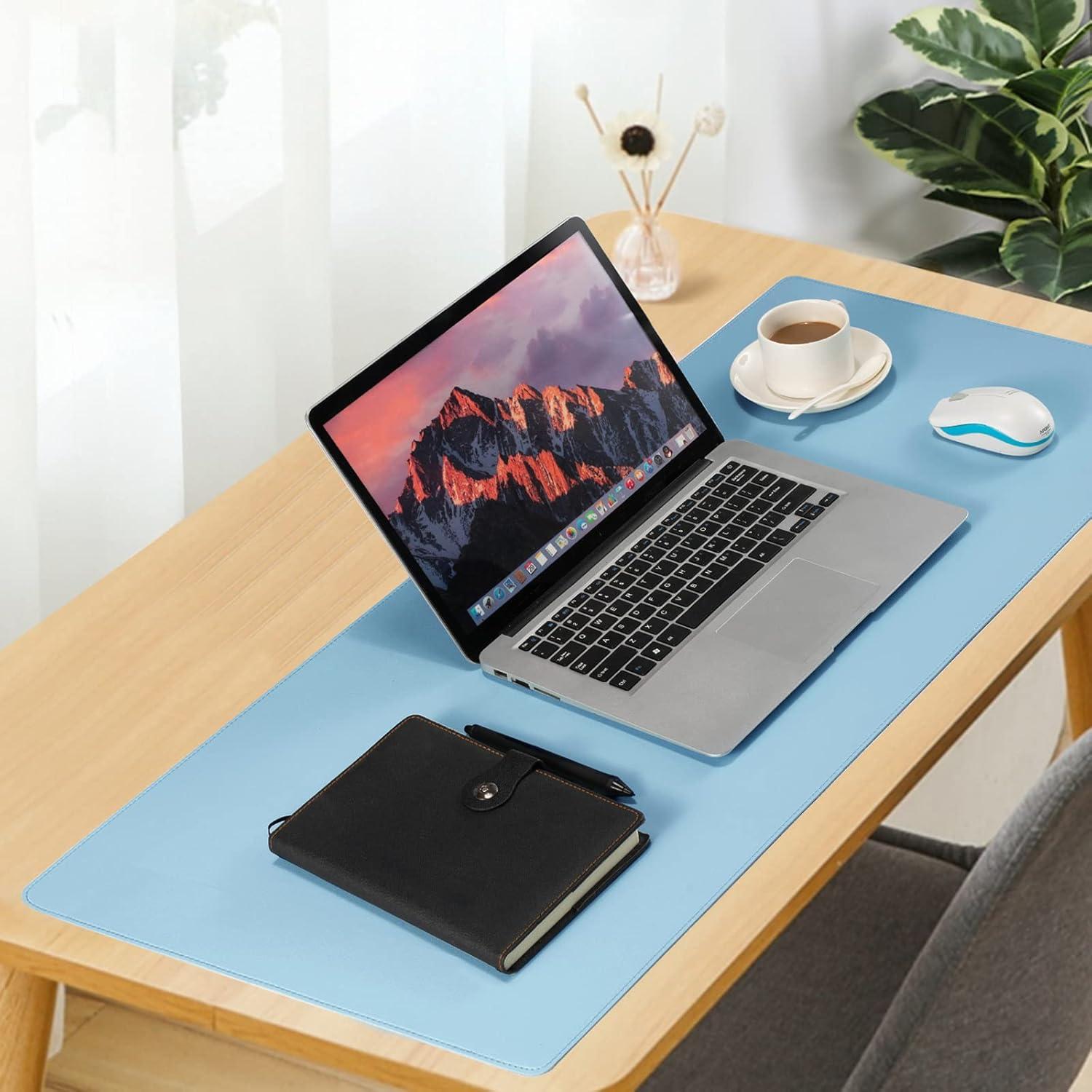 Alfombrilla de Escritorio Wolaile Azul Bebé 91.4x43.2 cm Antideslizante