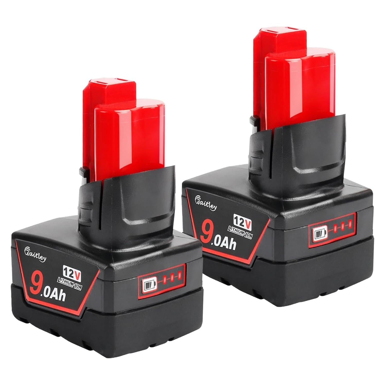 Batería de Reemplazo Waitley 12V 9Ah para Herramientas Milwaukee