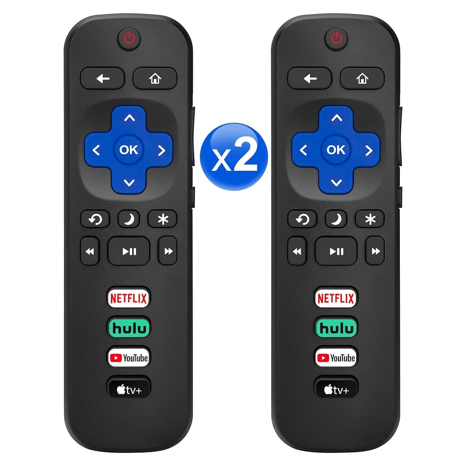 Pack de 2 Controles Remotos Universales Angrox para Roku TV