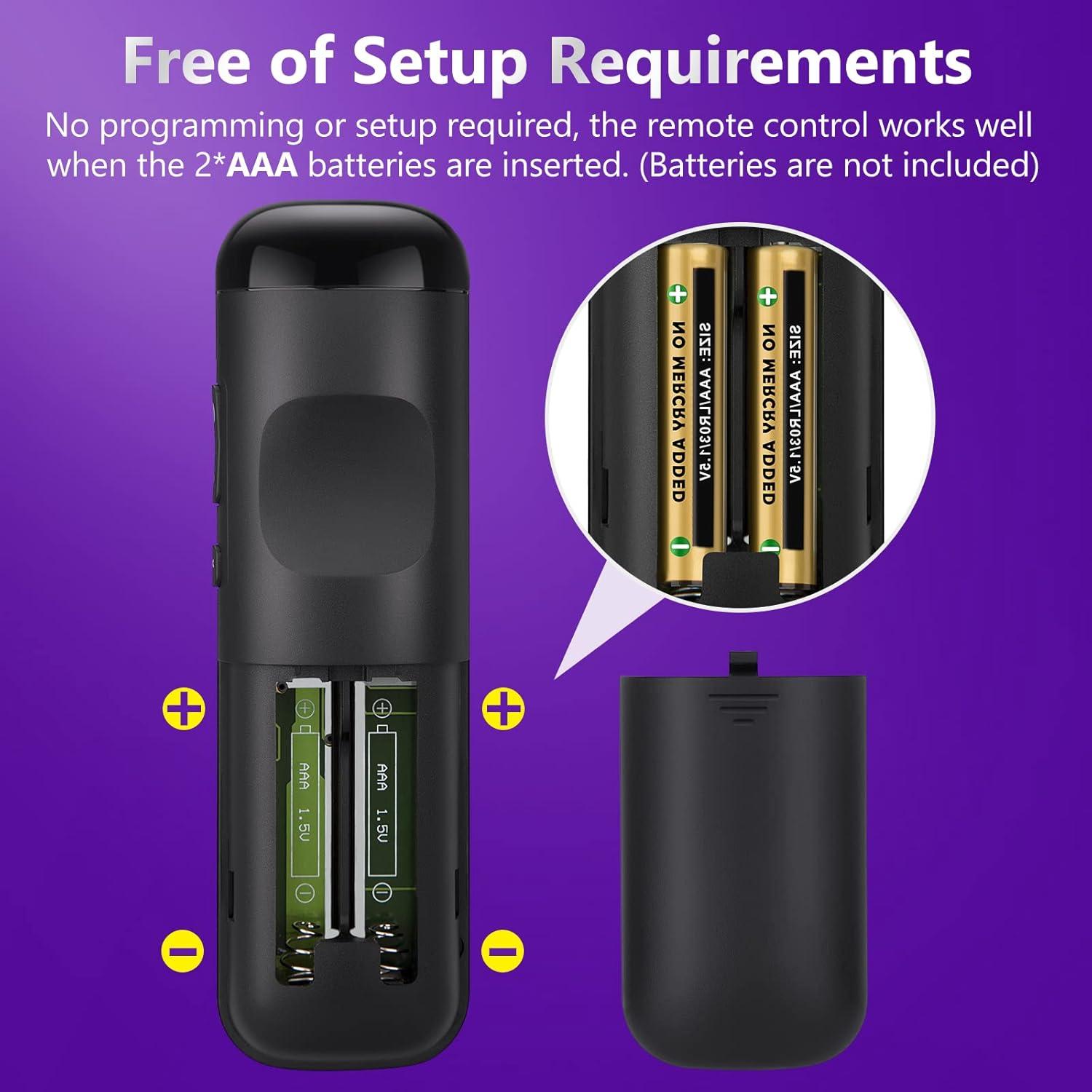 Pack de 2 Controles Remotos Universales Angrox para Roku TV