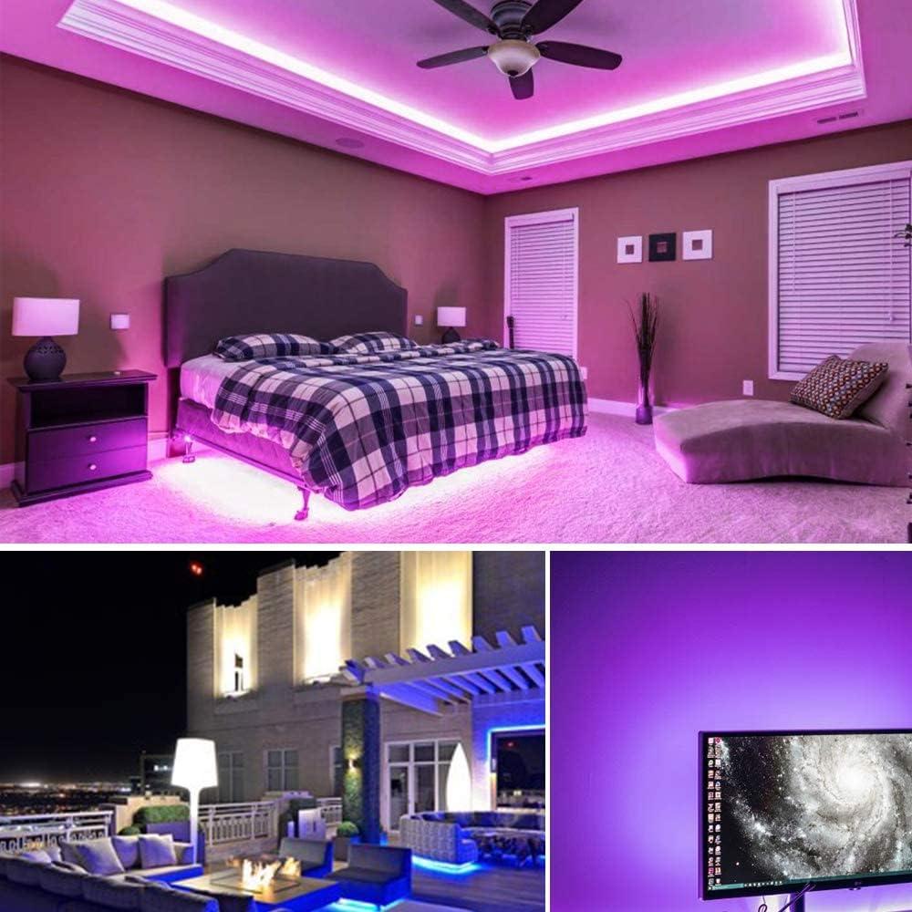 Tira LED RGB COB 5m INDARUN con control APP y música