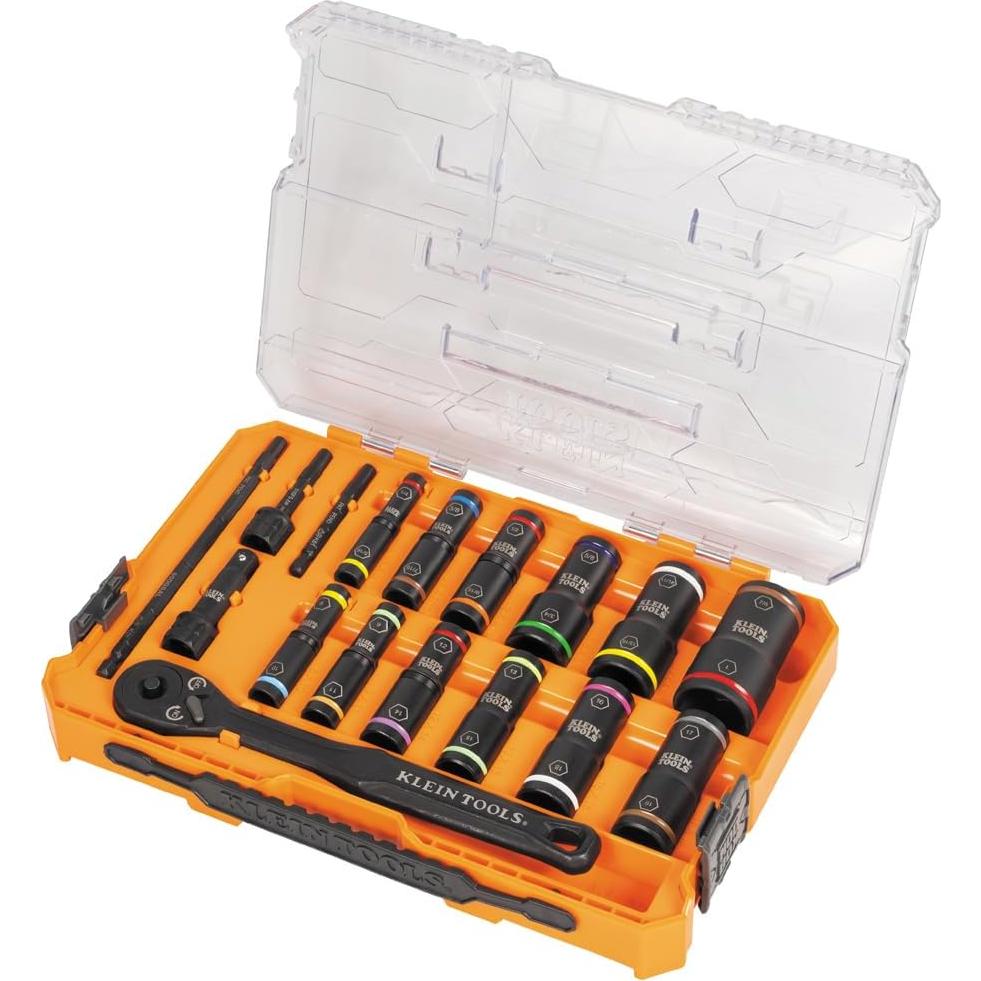 Juego de Enchufes de Impacto Klein Tools 65626, 18 Piezas