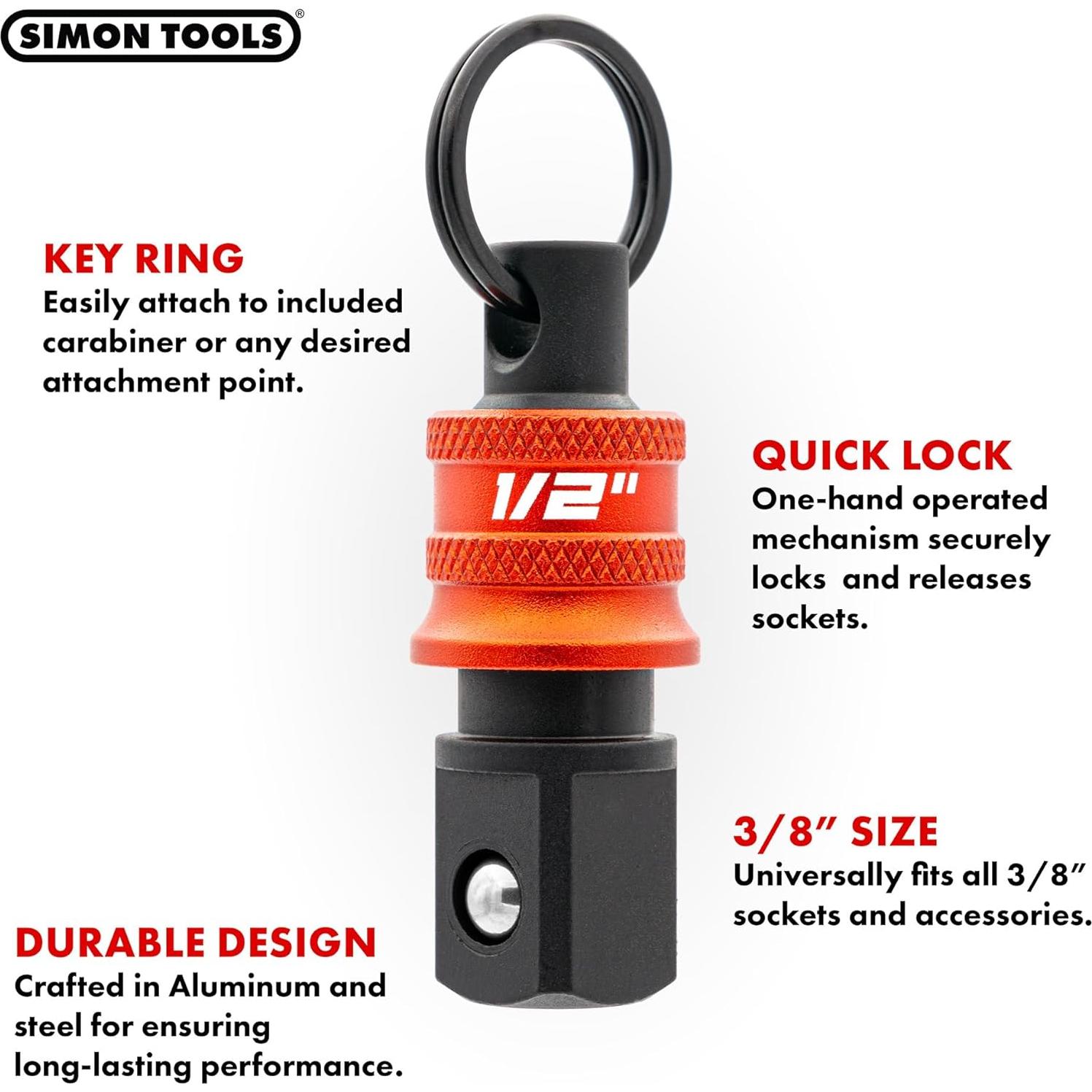 Soporte de Llave de Socket 1/2 Simon Tools - Juego de 3