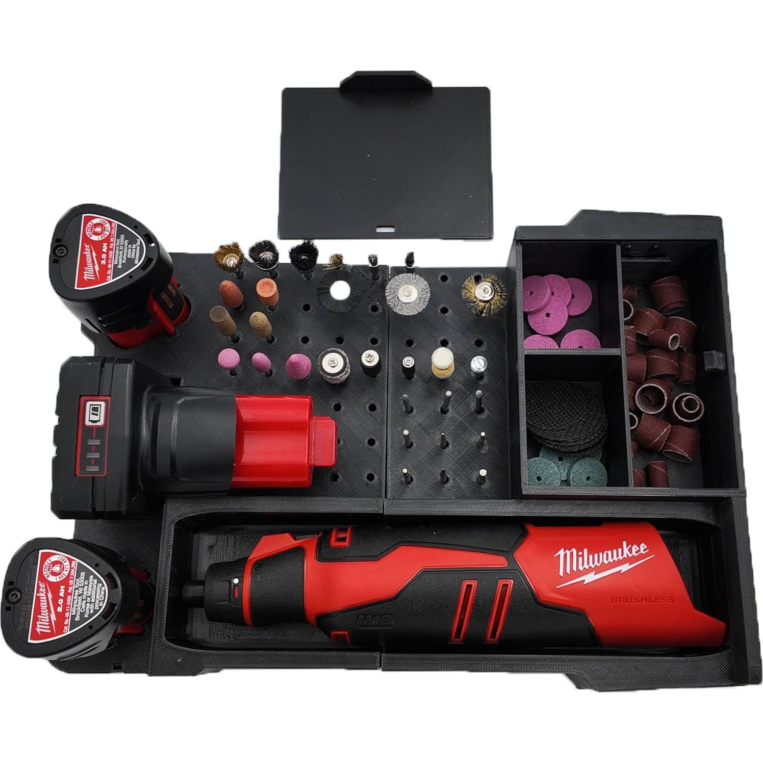 Organizador Rotativo M12 TidyTool para Caja Compacta Milwaukee