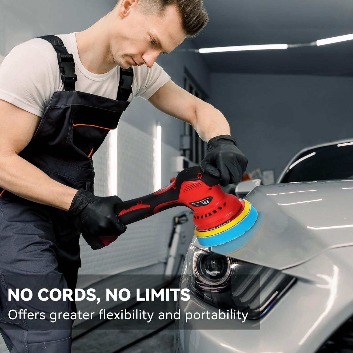 Pulidor Orbital Inalámbrico Alrigon 6" Compatible Milwaukee M18