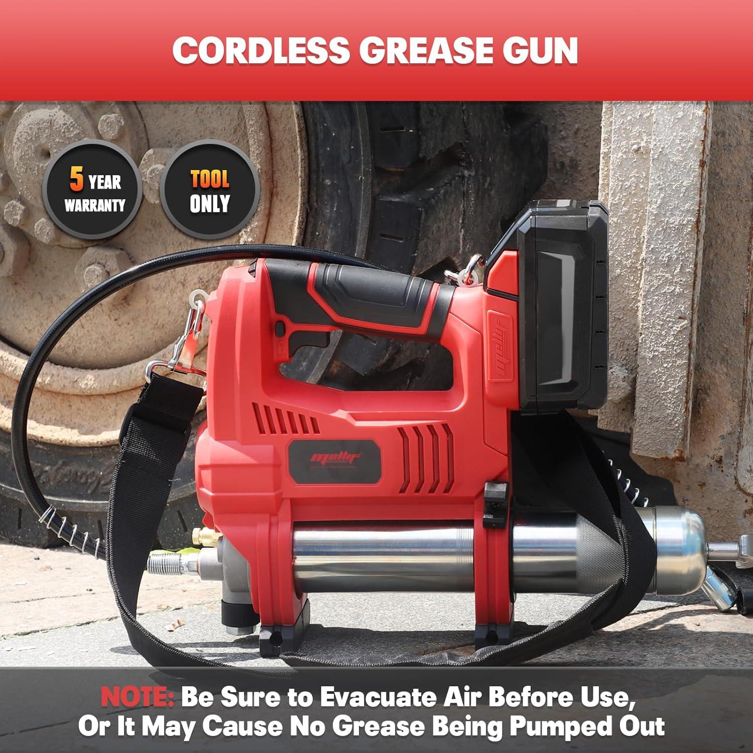 Pistola de Grasa Mellif 10,000 PSI 14 oz Compatible Milwaukee