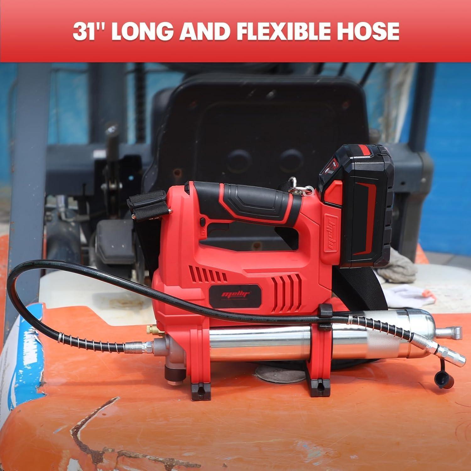 Pistola de Grasa Mellif 10,000 PSI 14 oz Compatible Milwaukee