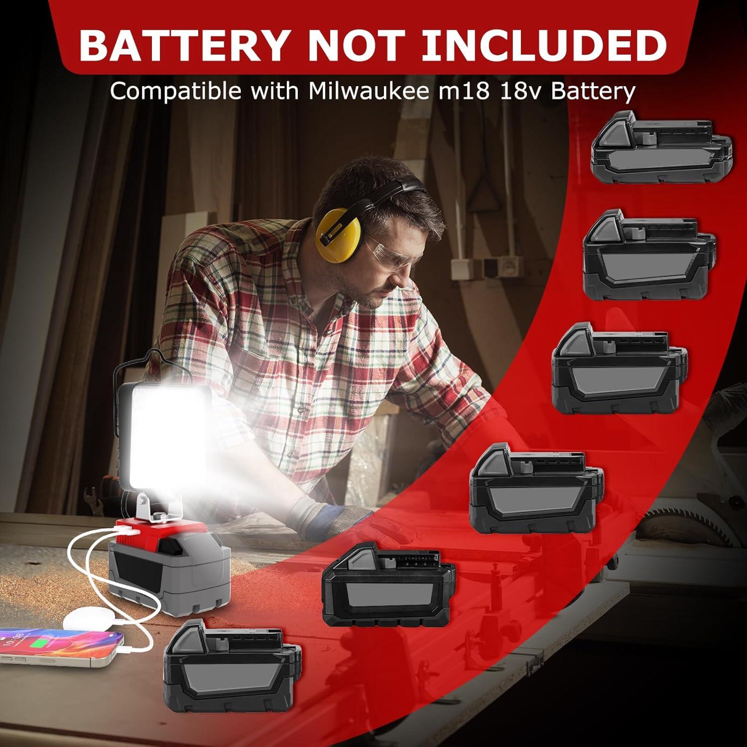 Luz de Trabajo LED Inalámbrica LANKA 90W 10000LM 2 Pcs