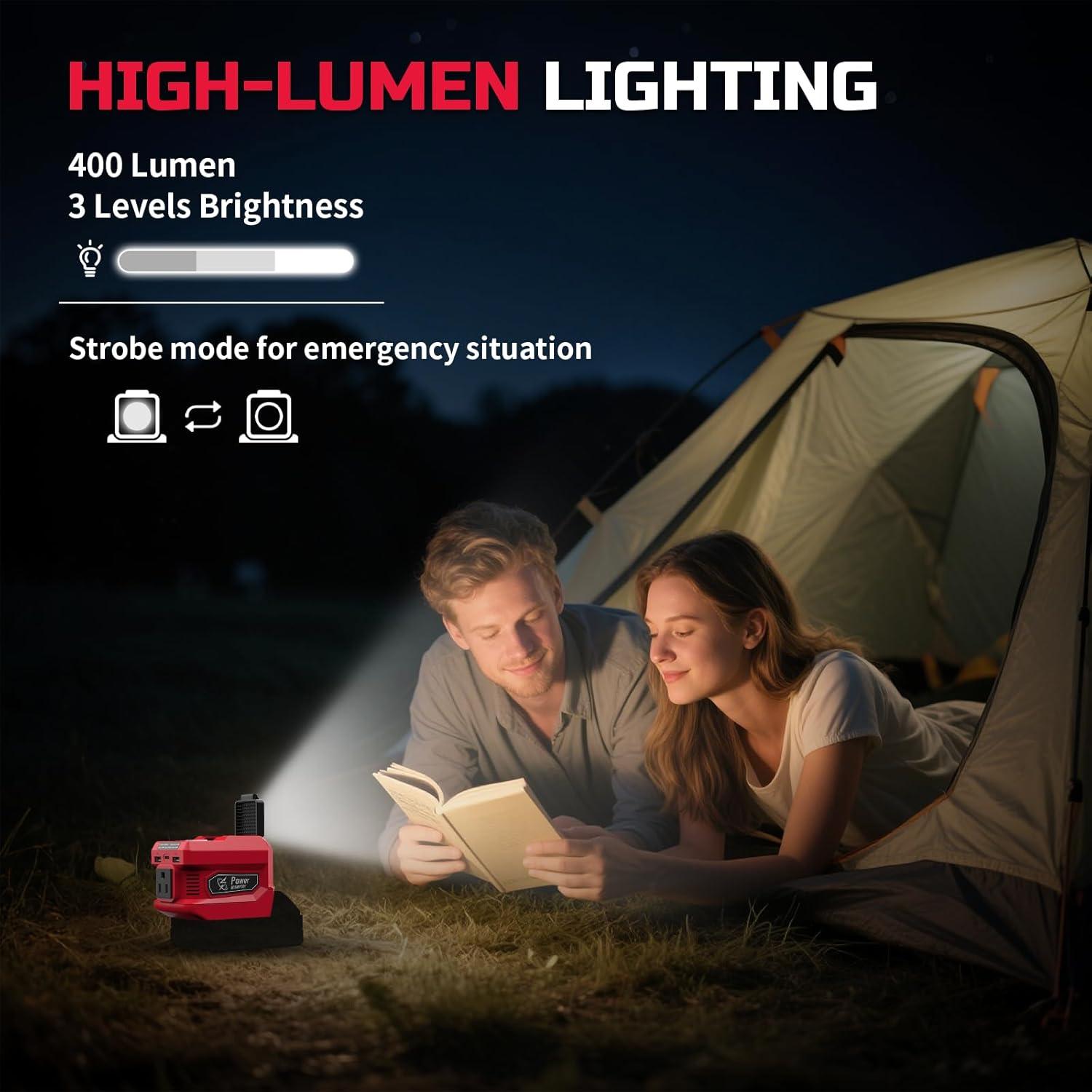 Inversor de Potencia 220W Mightrench para Batería Milwaukee 18V