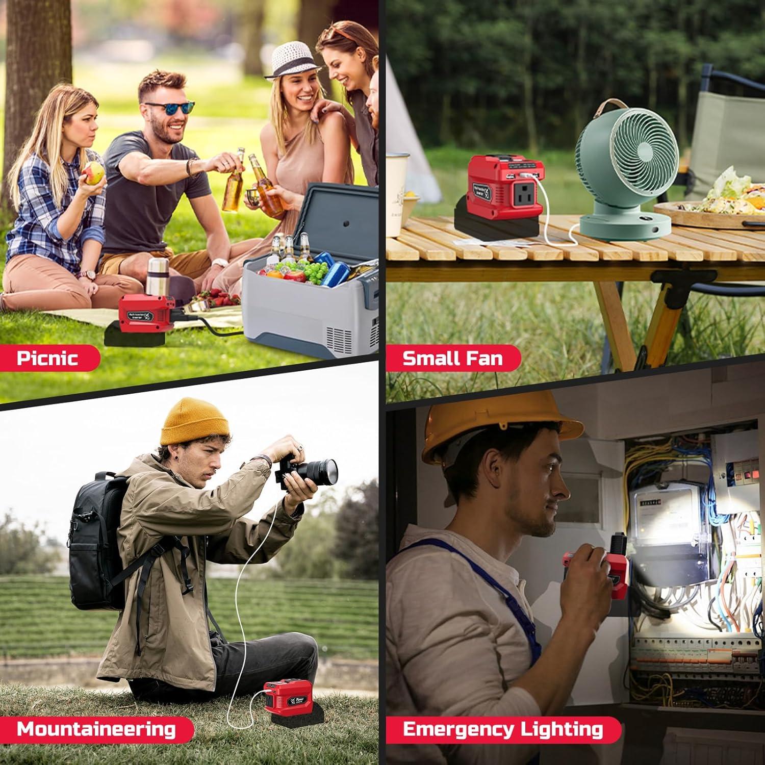 Inversor de Potencia 220W Mightrench para Batería Milwaukee 18V