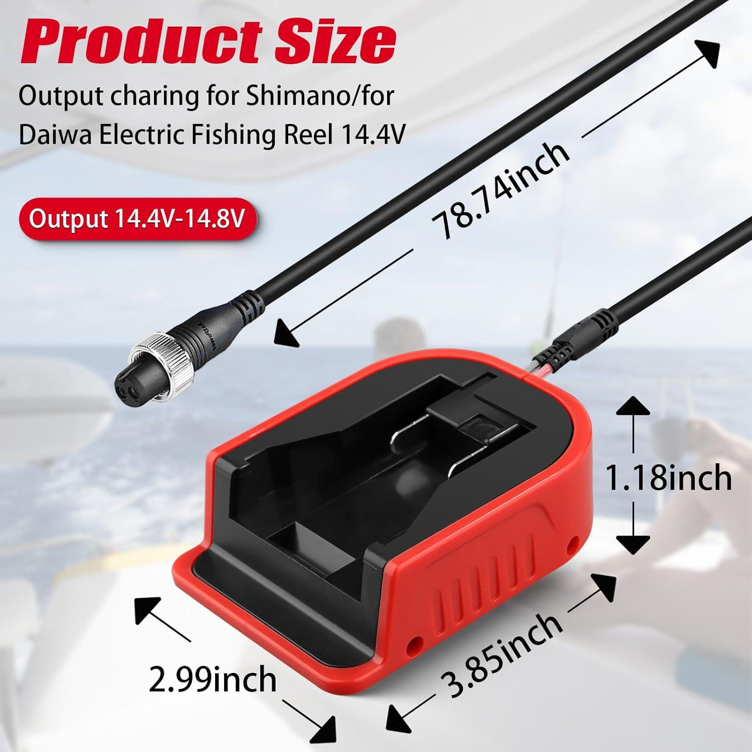 Adaptador de Batería YNDZ para Carrete de Pesca Eléctrico 18V