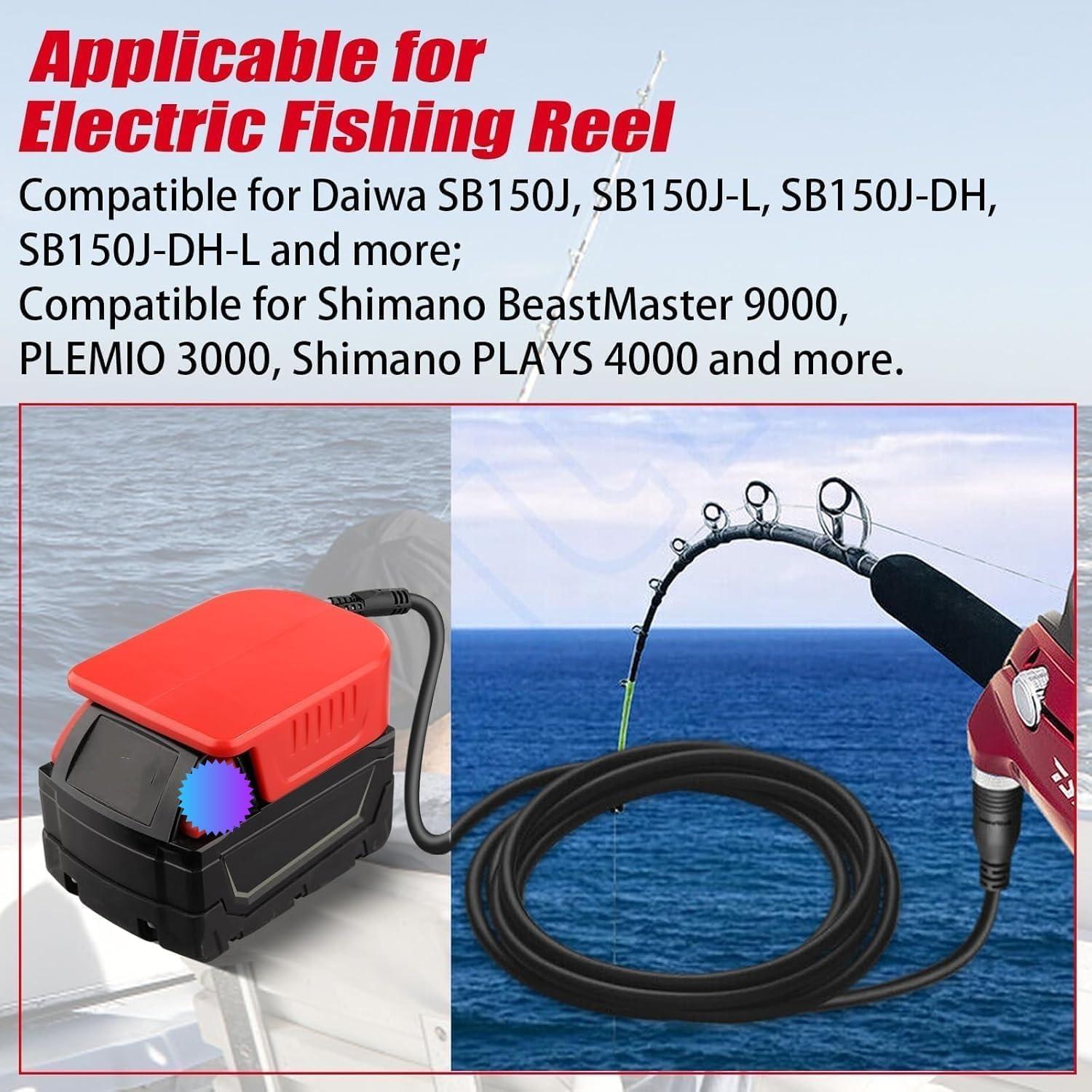 Adaptador de Batería YNDZ para Carrete de Pesca Eléctrico 18V